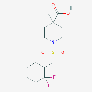 1-[(2,2-Difluorocyclohexyl)methylsulfonyl]-4-methylpiperidine-4-carboxylic acid