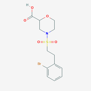 4-[2-(2-Bromophenyl)ethylsulfonyl]morpholine-2-carboxylic acid