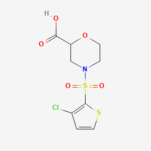 4-(3-Chlorothiophen-2-yl)sulfonylmorpholine-2-carboxylic acid