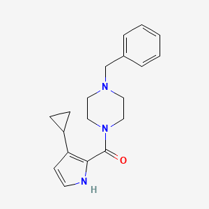 (4-benzylpiperazin-1-yl)-(3-cyclopropyl-1H-pyrrol-2-yl)methanone