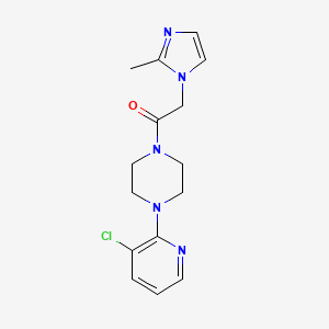 1-[4-(3-Chloropyridin-2-yl)piperazin-1-yl]-2-(2-methylimidazol-1-yl)ethanone