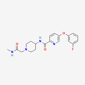 5-(3-fluorophenoxy)-N-[1-[2-(methylamino)-2-oxoethyl]piperidin-4-yl]pyridine-2-carboxamide