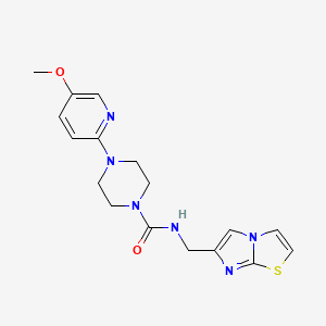 N-(imidazo[2,1-b][1,3]thiazol-6-ylmethyl)-4-(5-methoxypyridin-2-yl)piperazine-1-carboxamide