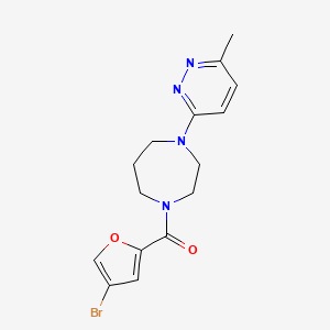 (4-Bromofuran-2-yl)-[4-(6-methylpyridazin-3-yl)-1,4-diazepan-1-yl]methanone