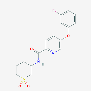 N-(1,1-dioxothian-3-yl)-5-(3-fluorophenoxy)pyridine-2-carboxamide