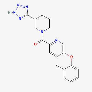 [5-(2-methylphenoxy)pyridin-2-yl]-[3-(2H-tetrazol-5-yl)piperidin-1-yl]methanone