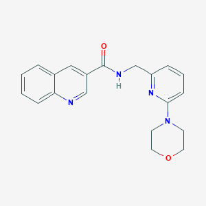 N-[(6-morpholin-4-ylpyridin-2-yl)methyl]quinoline-3-carboxamide