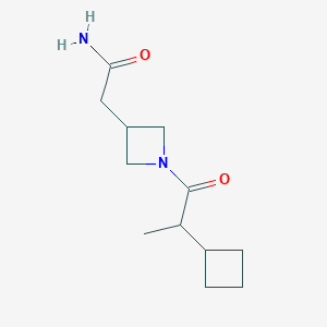 2-[1-(2-Cyclobutylpropanoyl)azetidin-3-yl]acetamide