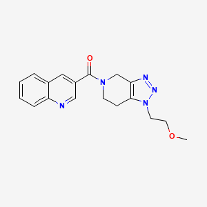 [1-(2-methoxyethyl)-6,7-dihydro-4H-triazolo[4,5-c]pyridin-5-yl]-quinolin-3-ylmethanone