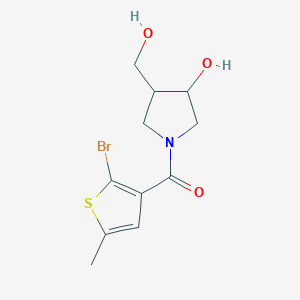 (2-Bromo-5-methylthiophen-3-yl)-[3-hydroxy-4-(hydroxymethyl)pyrrolidin-1-yl]methanone