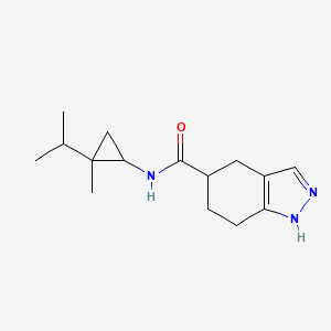 N-(2-methyl-2-propan-2-ylcyclopropyl)-4,5,6,7-tetrahydro-1H-indazole-5-carboxamide