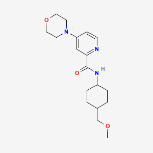 N-[4-(methoxymethyl)cyclohexyl]-4-morpholin-4-ylpyridine-2-carboxamide