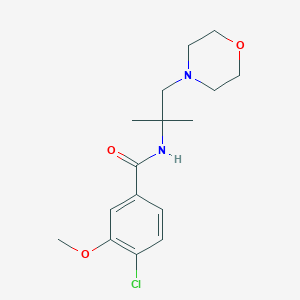 4-chloro-3-methoxy-N-(2-methyl-1-morpholin-4-ylpropan-2-yl)benzamide