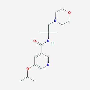 N-(2-methyl-1-morpholin-4-ylpropan-2-yl)-5-propan-2-yloxypyridine-3-carboxamide