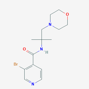 3-bromo-N-(2-methyl-1-morpholin-4-ylpropan-2-yl)pyridine-4-carboxamide