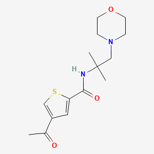 4-acetyl-N-(2-methyl-1-morpholin-4-ylpropan-2-yl)thiophene-2-carboxamide