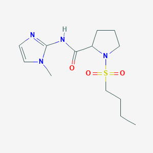 1-butylsulfonyl-N-(1-methylimidazol-2-yl)pyrrolidine-2-carboxamide