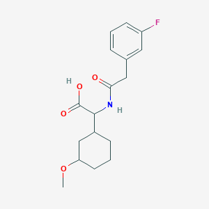 2-[[2-(3-Fluorophenyl)acetyl]amino]-2-(3-methoxycyclohexyl)acetic acid