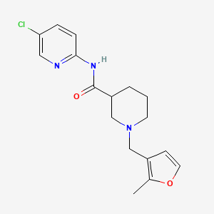 N-(5-chloropyridin-2-yl)-1-[(2-methylfuran-3-yl)methyl]piperidine-3-carboxamide