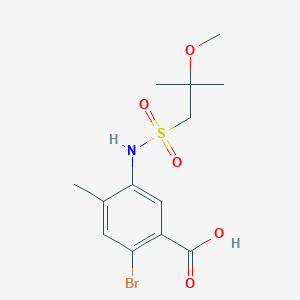 2-Bromo-5-[(2-methoxy-2-methylpropyl)sulfonylamino]-4-methylbenzoic acid