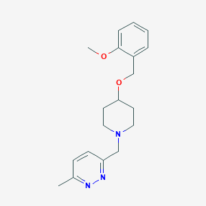 3-[[4-[(2-Methoxyphenyl)methoxy]piperidin-1-yl]methyl]-6-methylpyridazine