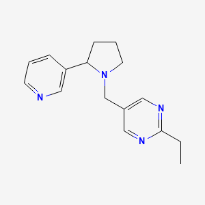 2-Ethyl-5-[(2-pyridin-3-ylpyrrolidin-1-yl)methyl]pyrimidine