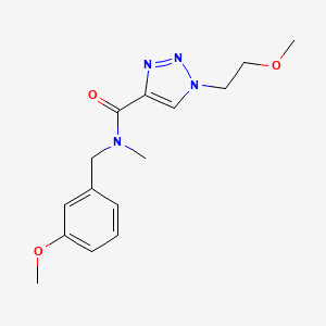 1-(2-methoxyethyl)-N-[(3-methoxyphenyl)methyl]-N-methyltriazole-4-carboxamide