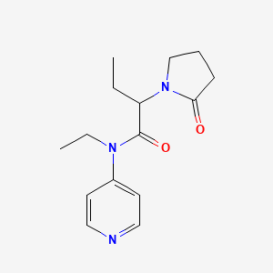 N-ethyl-2-(2-oxopyrrolidin-1-yl)-N-pyridin-4-ylbutanamide