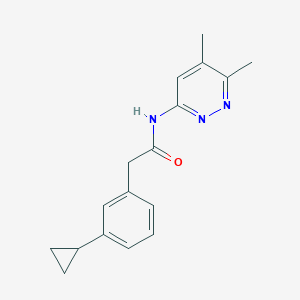 2-(3-cyclopropylphenyl)-N-(5,6-dimethylpyridazin-3-yl)acetamide