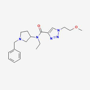 N-(1-benzylpyrrolidin-3-yl)-N-ethyl-1-(2-methoxyethyl)triazole-4-carboxamide