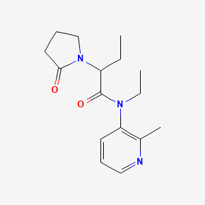 N-ethyl-N-(2-methylpyridin-3-yl)-2-(2-oxopyrrolidin-1-yl)butanamide