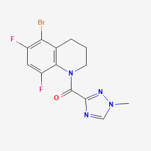 (5-bromo-6,8-difluoro-3,4-dihydro-2H-quinolin-1-yl)-(1-methyl-1,2,4-triazol-3-yl)methanone