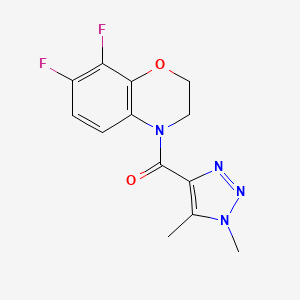 (7,8-Difluoro-2,3-dihydro-1,4-benzoxazin-4-yl)-(1,5-dimethyltriazol-4-yl)methanone