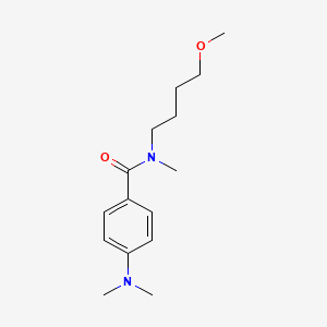 molecular formula C15H24N2O2 B7242844 4-(dimethylamino)-N-(4-methoxybutyl)-N-methylbenzamide 