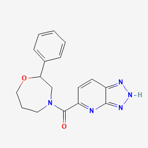 (2-phenyl-1,4-oxazepan-4-yl)-(2H-triazolo[4,5-b]pyridin-5-yl)methanone