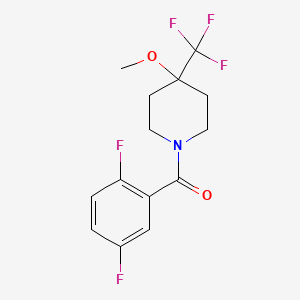 (2,5-Difluorophenyl)-[4-methoxy-4-(trifluoromethyl)piperidin-1-yl]methanone