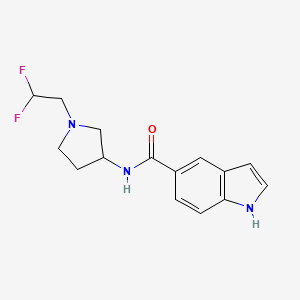 N-[1-(2,2-difluoroethyl)pyrrolidin-3-yl]-1H-indole-5-carboxamide