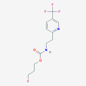 3-fluoropropyl N-[2-[5-(trifluoromethyl)pyridin-2-yl]ethyl]carbamate