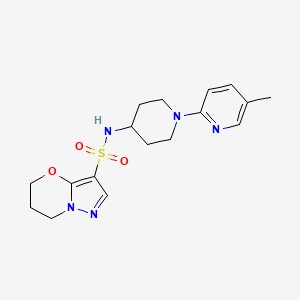 N-[1-(5-methylpyridin-2-yl)piperidin-4-yl]-6,7-dihydro-5H-pyrazolo[5,1-b][1,3]oxazine-3-sulfonamide