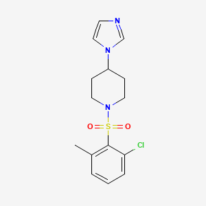 1-(2-Chloro-6-methylphenyl)sulfonyl-4-imidazol-1-ylpiperidine