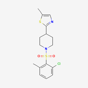 2-[1-(2-Chloro-6-methylphenyl)sulfonylpiperidin-4-yl]-5-methyl-1,3-thiazole