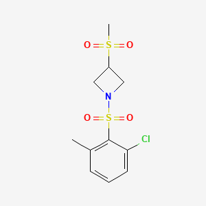 1-(2-Chloro-6-methylphenyl)sulfonyl-3-methylsulfonylazetidine