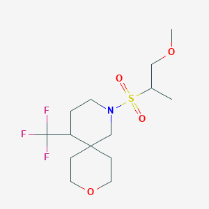 2-(1-Methoxypropan-2-ylsulfonyl)-5-(trifluoromethyl)-9-oxa-2-azaspiro[5.5]undecane