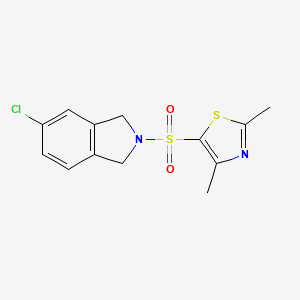 5-[(5-Chloro-1,3-dihydroisoindol-2-yl)sulfonyl]-2,4-dimethyl-1,3-thiazole