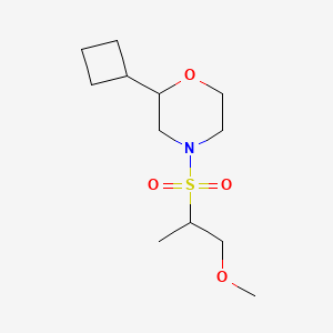 2-Cyclobutyl-4-(1-methoxypropan-2-ylsulfonyl)morpholine