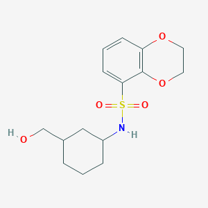 N-[3-(hydroxymethyl)cyclohexyl]-2,3-dihydro-1,4-benzodioxine-5-sulfonamide