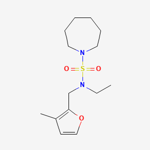 N-ethyl-N-[(3-methylfuran-2-yl)methyl]azepane-1-sulfonamide