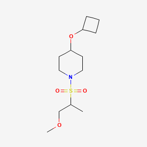 4-Cyclobutyloxy-1-(1-methoxypropan-2-ylsulfonyl)piperidine