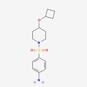 4-(4-Cyclobutyloxypiperidin-1-yl)sulfonylaniline