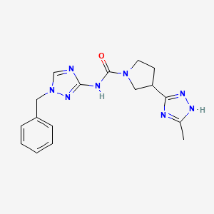 N-(1-benzyl-1,2,4-triazol-3-yl)-3-(5-methyl-1H-1,2,4-triazol-3-yl)pyrrolidine-1-carboxamide